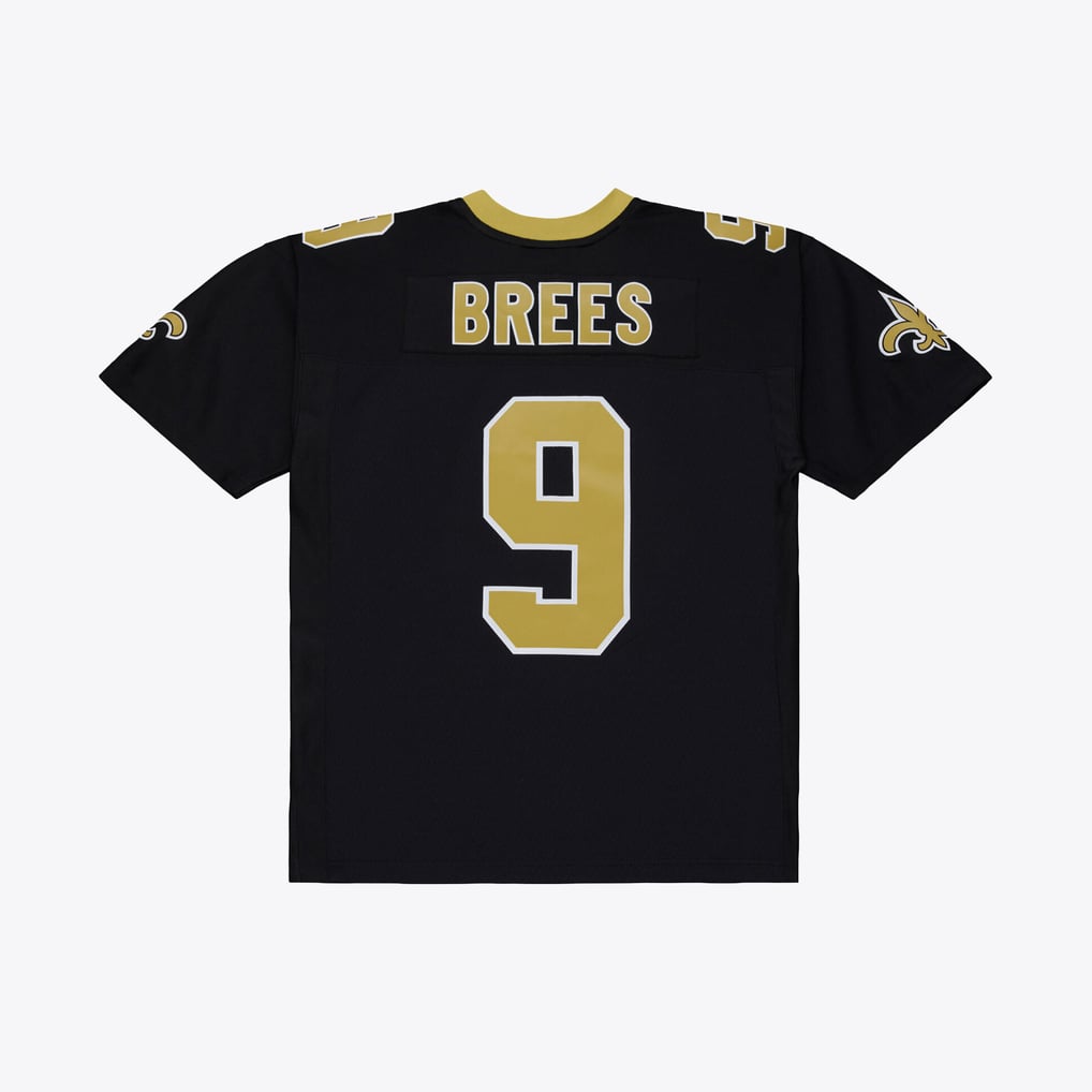 Men's New Orleans Saints Drew Brees Mitchell & Ness Black 2009 Legacy Jersey - Image 4
