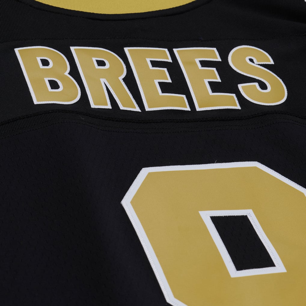 Men's New Orleans Saints Drew Brees Mitchell & Ness Black 2009 Legacy Jersey - Image 8