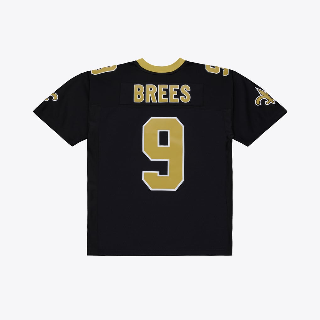Men's New Orleans Saints Drew Brees Mitchell & Ness Black Big & Tall 2009 Legacy Retired Player Jersey - Image 3