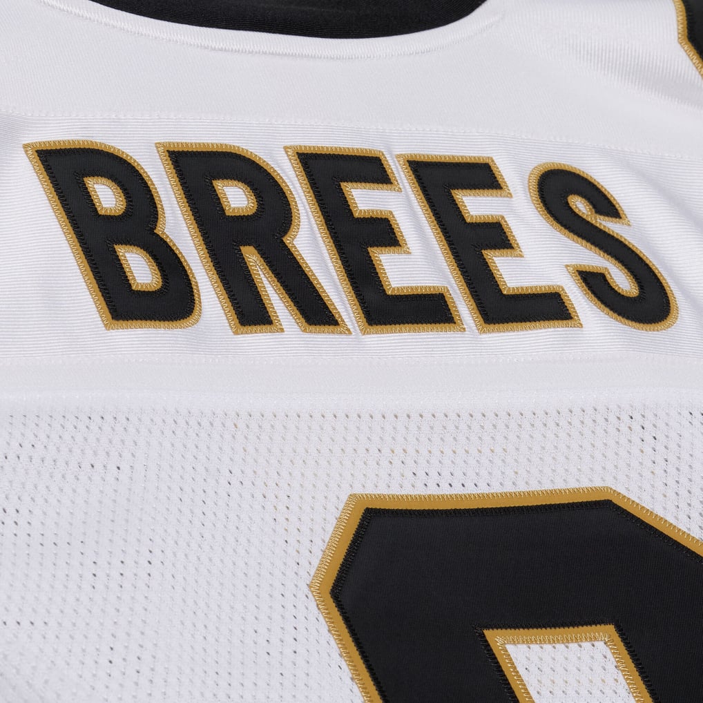Men's New Orleans Saints Drew Brees Mitchell & Ness White Super Bowl XLIV Authentic Jersey - Image 11