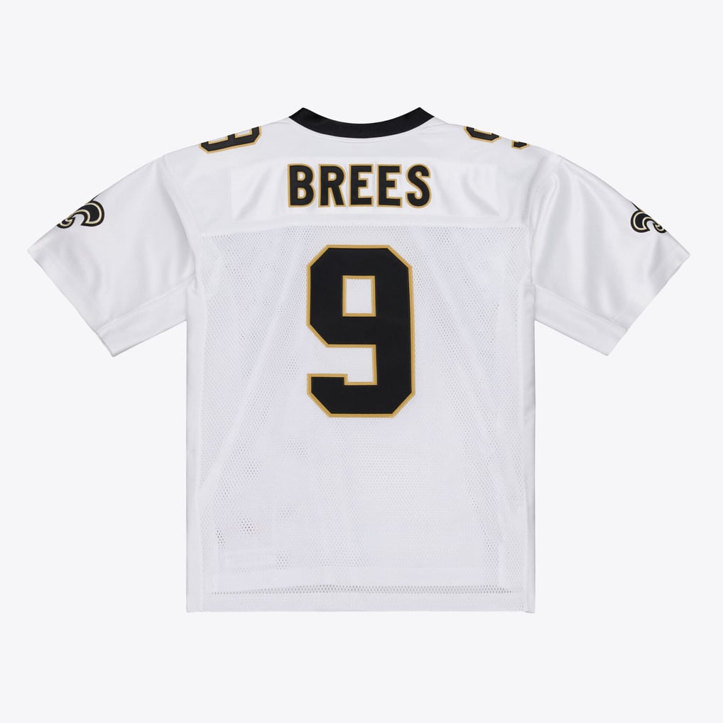 Men's New Orleans Saints Drew Brees Mitchell & Ness White Super Bowl XLIV Authentic Jersey - Image 4