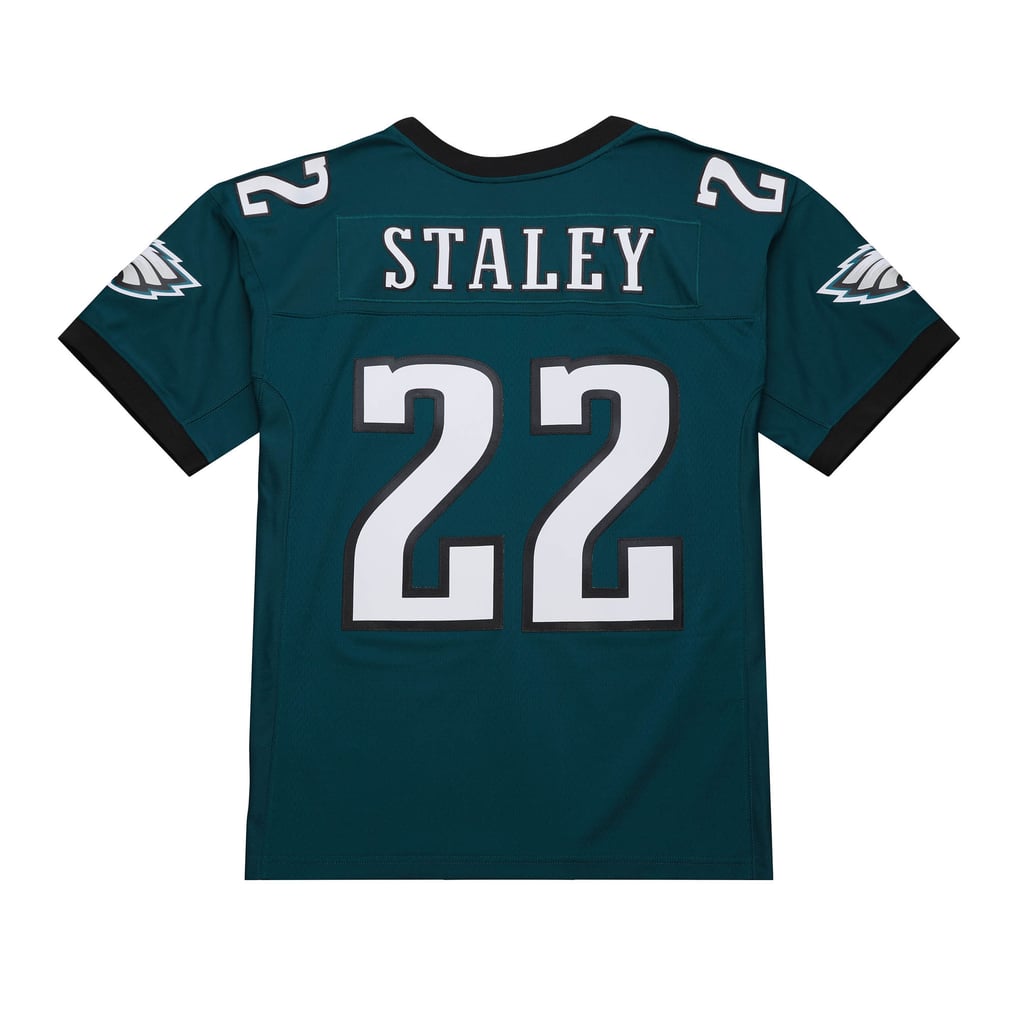 Men's Philadelphia Eagles Duce Staley Mitchell & Ness Midnight Green 2002 Legacy Replica Jersey - Image 3