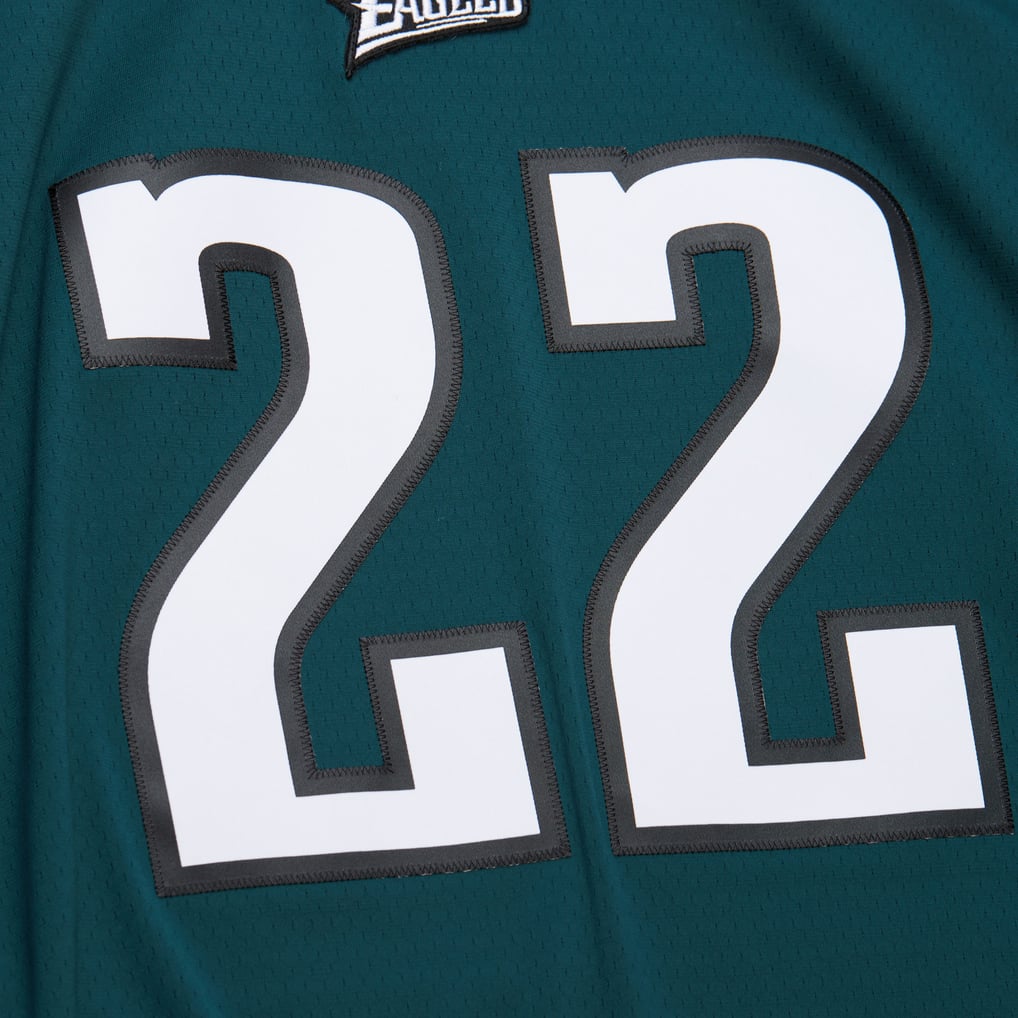 Men's Philadelphia Eagles Duce Staley Mitchell & Ness Midnight Green 2002 Legacy Replica Jersey - Image 4