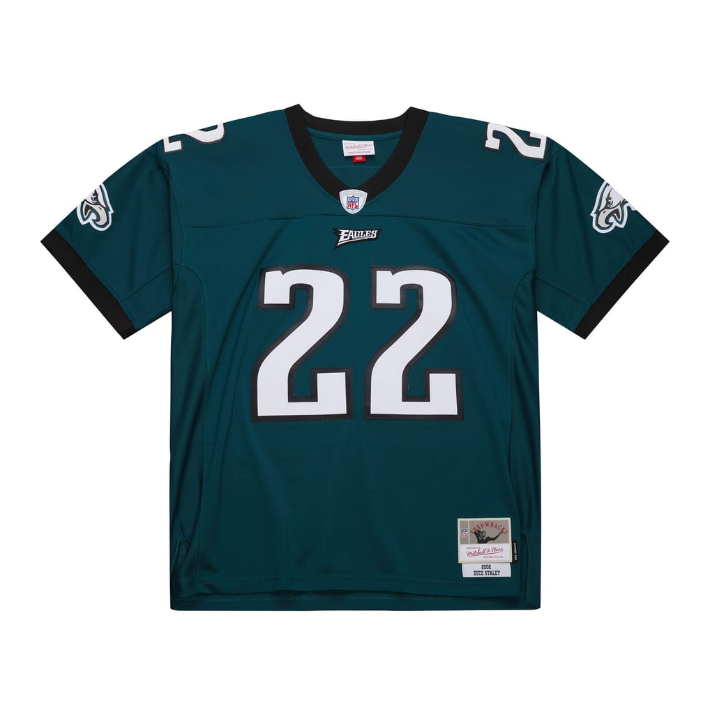 Men's Philadelphia Eagles Duce Staley Mitchell & Ness Midnight Green 2002 Legacy Replica Jersey - Image 1