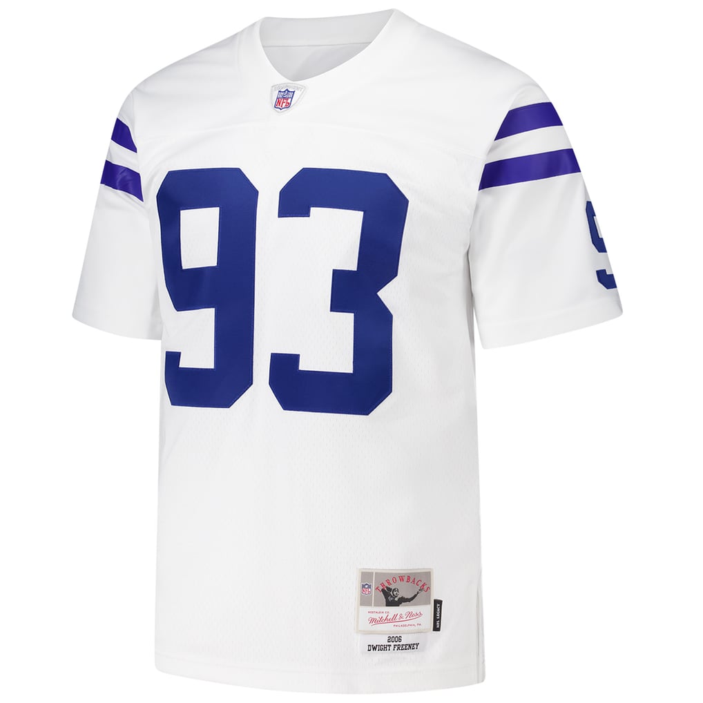 Men's Indianapolis Colts Dwight Freeney Mitchell & Ness White 2006 Legacy Replica Jersey - Image 3