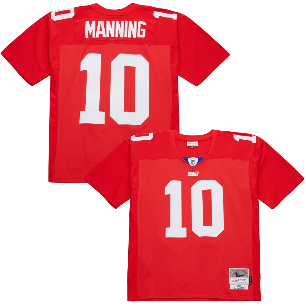 Men's New York Giants Eli Manning Mitchell & Ness Red 2004 Legacy Replica Jersey - Image 1