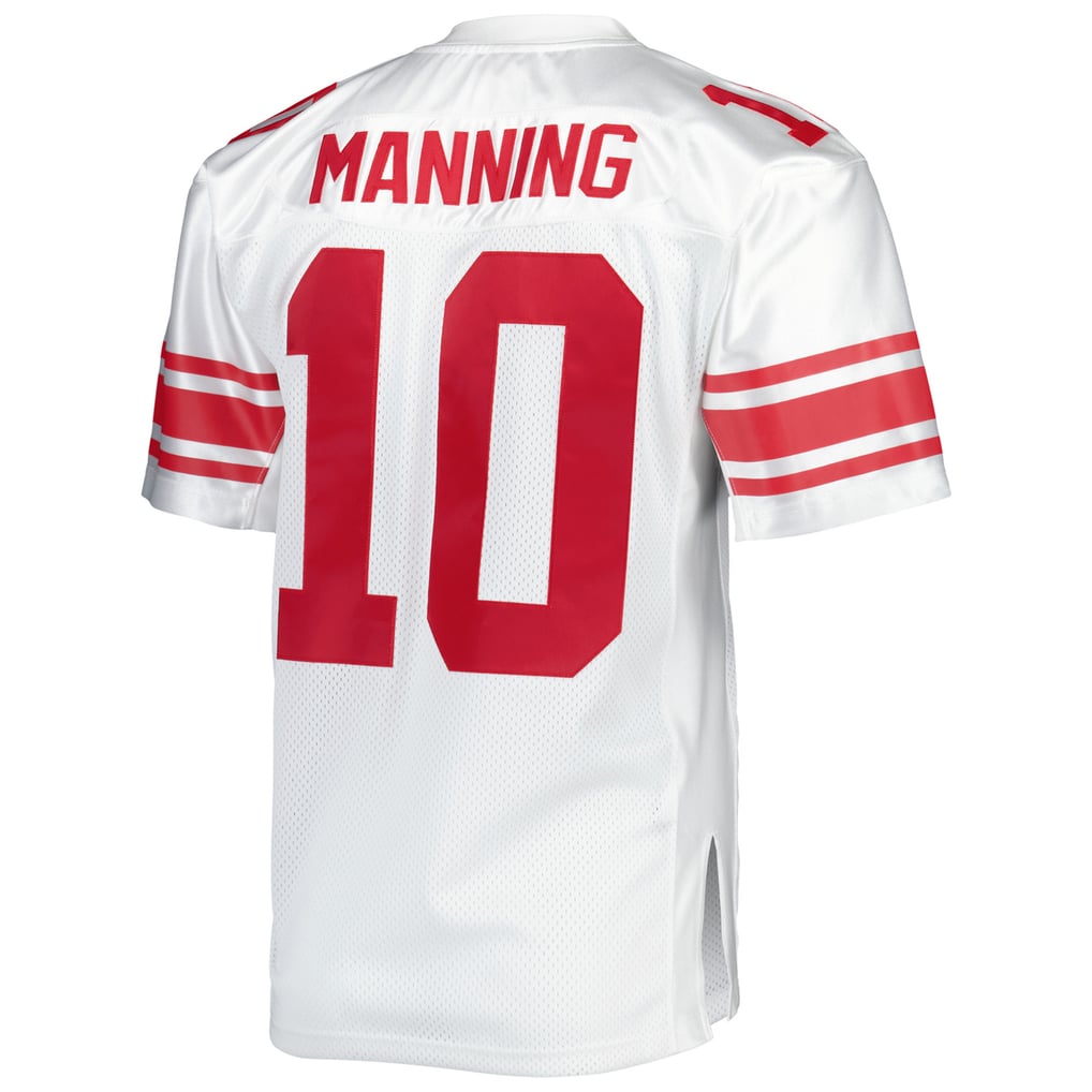 Men's New York Giants 2007 Eli Manning Mitchell & Ness White Authentic Throwback Retired Player Jersey - Image 4