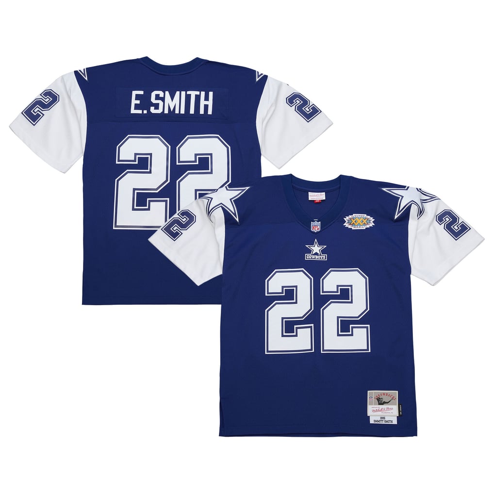 Men's Dallas Cowboys Emmitt Smith Mitchell & Ness Navy 1995 Legacy Replica Jersey - Image 2