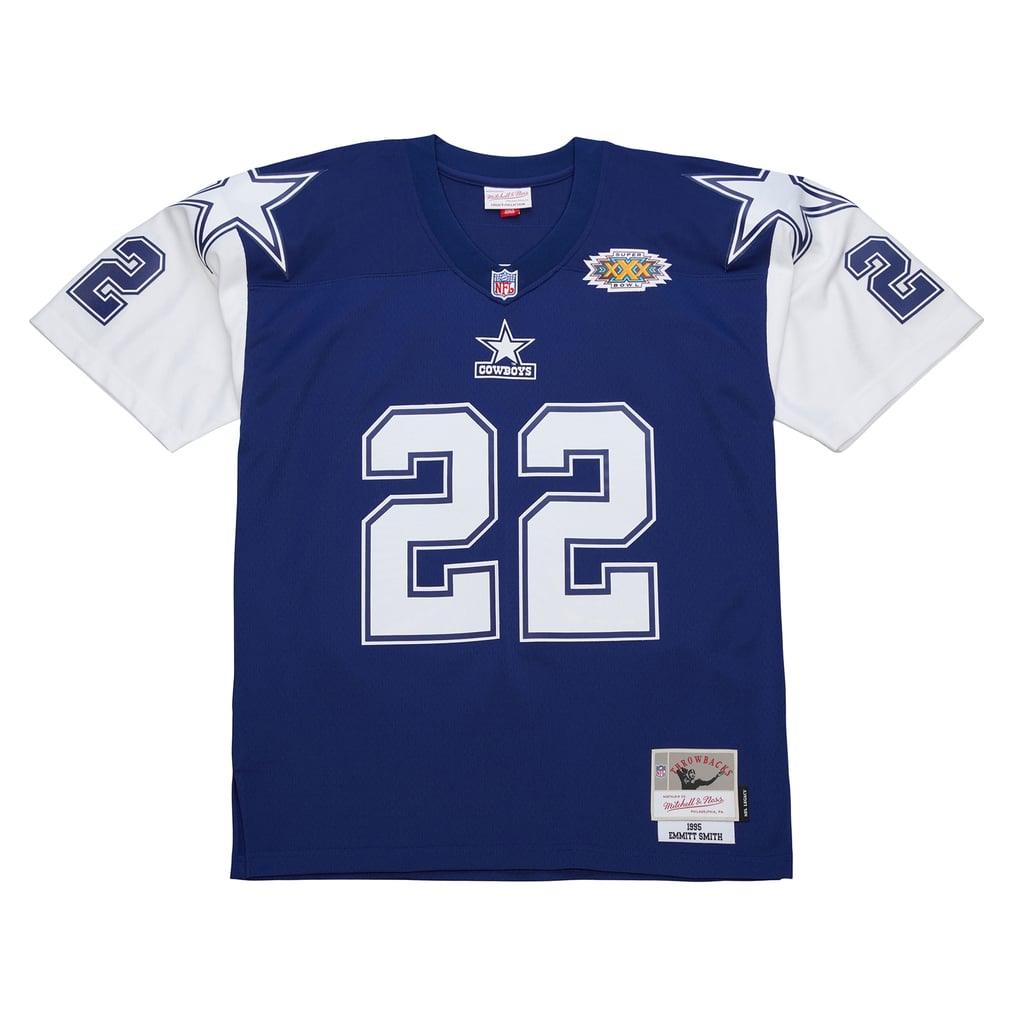 Men's Dallas Cowboys Emmitt Smith Mitchell & Ness Navy 1995 Legacy Replica Jersey - Image 3