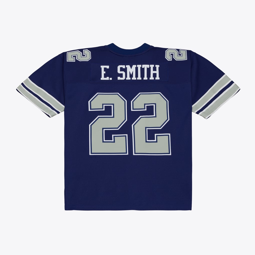 Men's Dallas Cowboys Emmitt Smith Mitchell & Ness Navy Retired Legacy Replica Player Jersey - Image 3