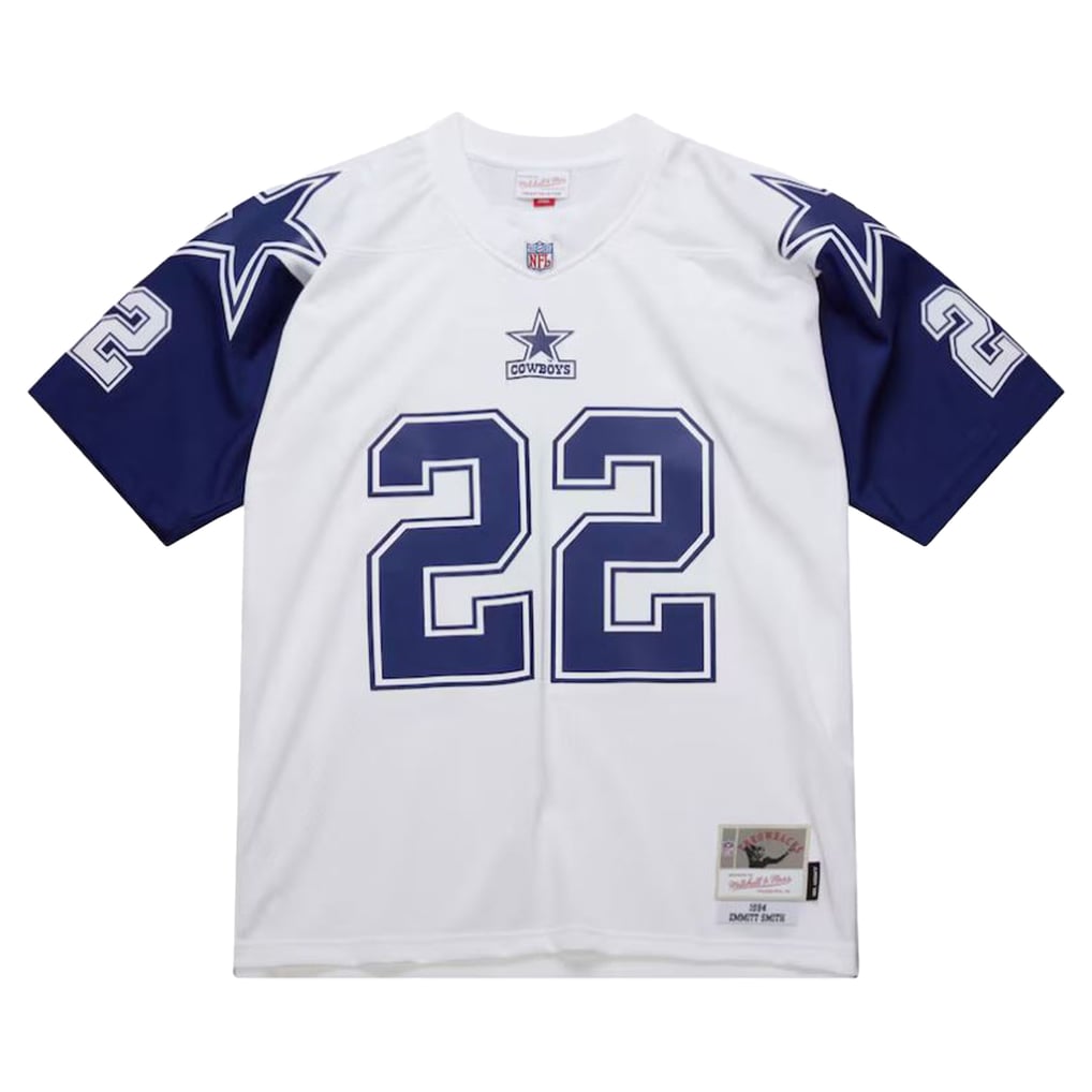 Men's Dallas Cowboys Emmitt Smith Mitchell & Ness White 1994 Alternate Legacy Replica Jersey - Image 2