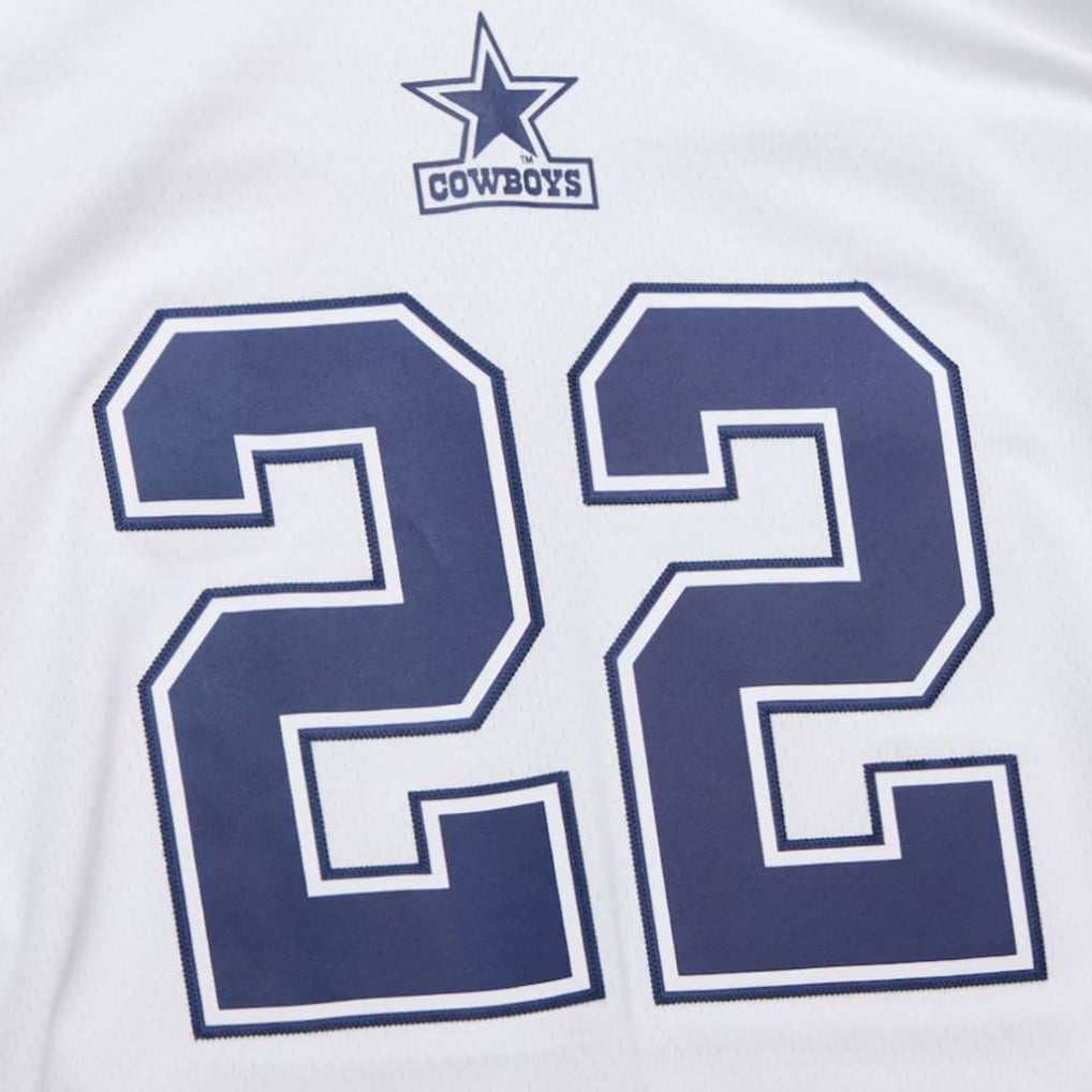 Men's Dallas Cowboys Emmitt Smith Mitchell & Ness White 1994 Alternate Legacy Replica Jersey - Image 4