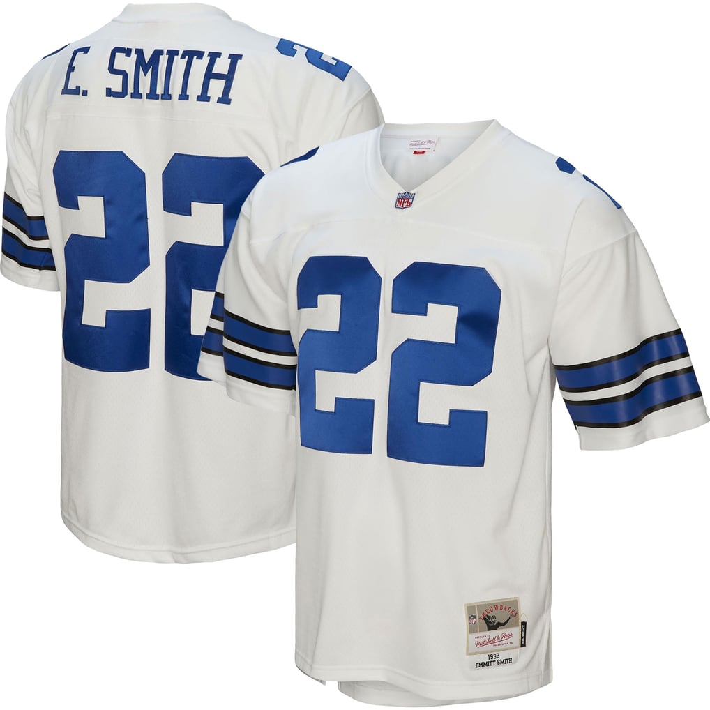 Men's Dallas Cowboys Emmitt Smith Mitchell & Ness White Legacy Replica Jersey - Image 2