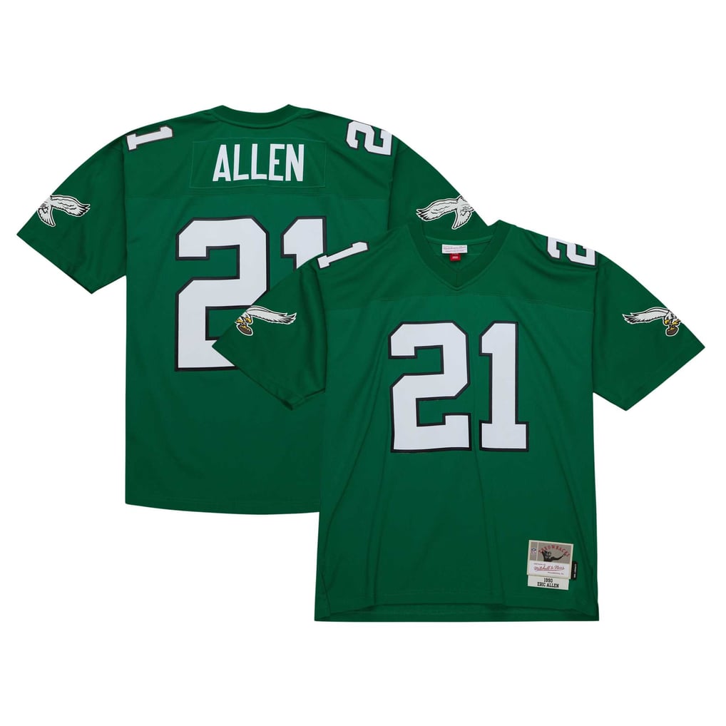 Men's Philadelphia Eagles Eric Allen Mitchell & Ness Kelly Green Legacy Replica Jersey - Image 2