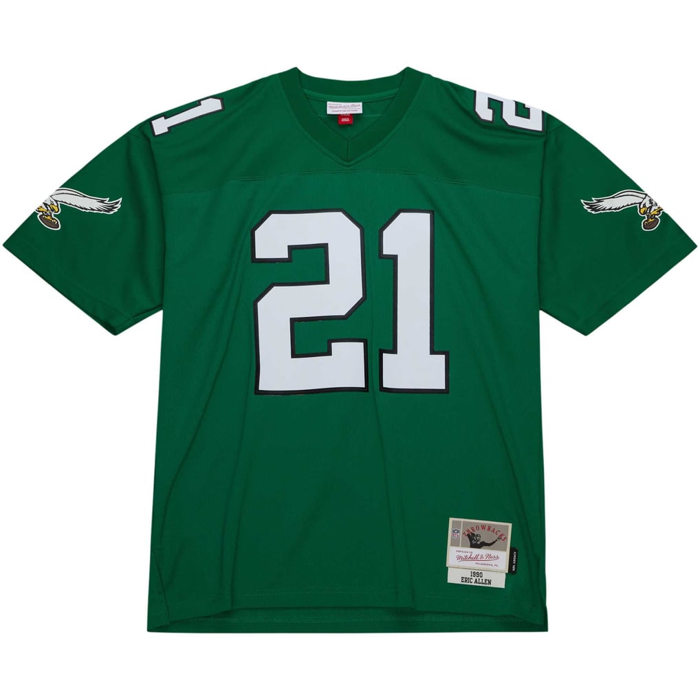 Men's Philadelphia Eagles Eric Allen Mitchell & Ness Kelly Green Legacy Replica Jersey - Image 3