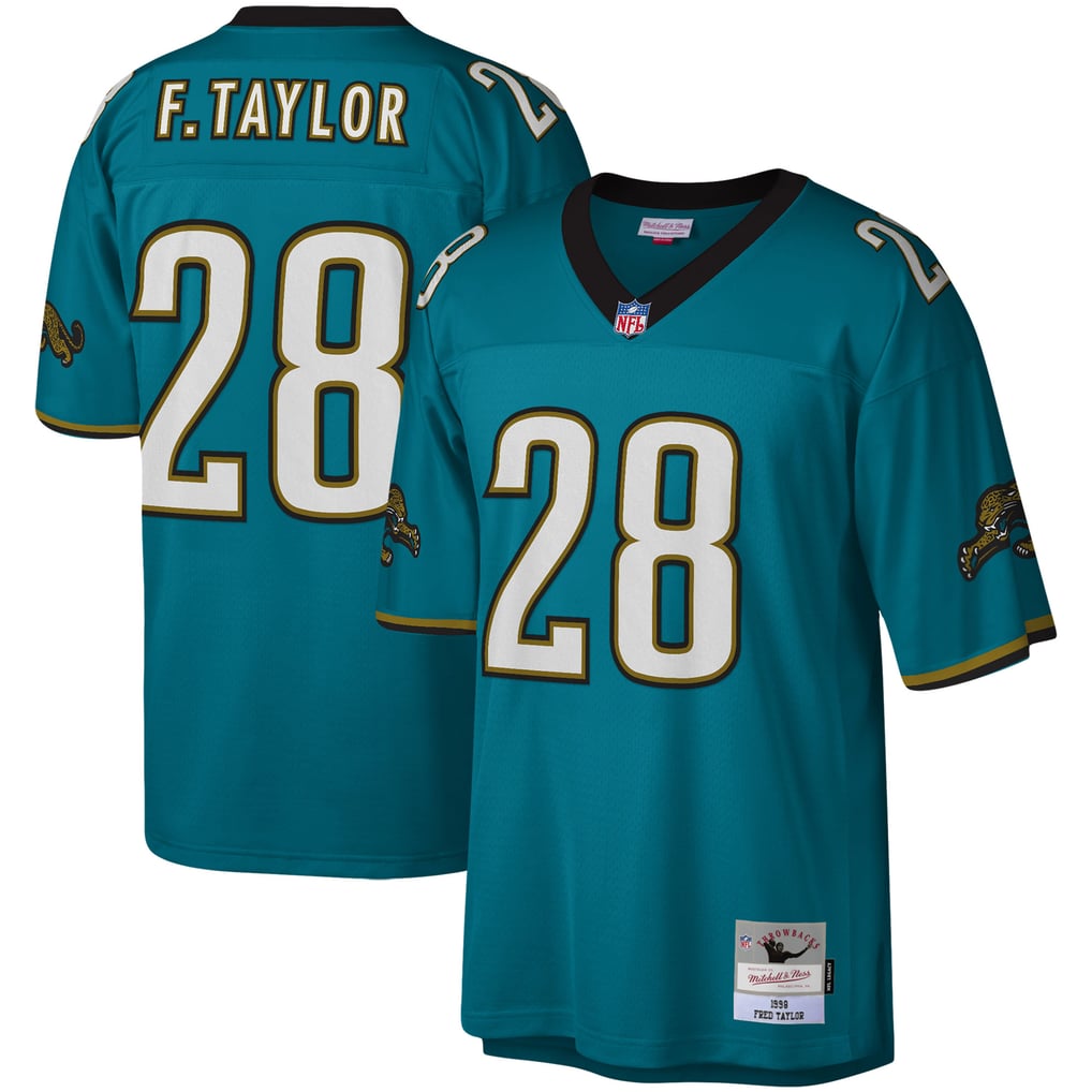 Men's Jacksonville Jaguars Fred Taylor Mitchell & Ness Teal Legacy Replica Jersey - Image 2
