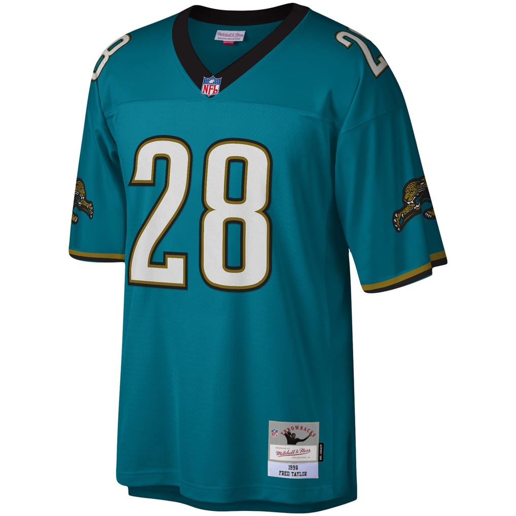 Men's Jacksonville Jaguars Fred Taylor Mitchell & Ness Teal Legacy Replica Jersey - Image 3