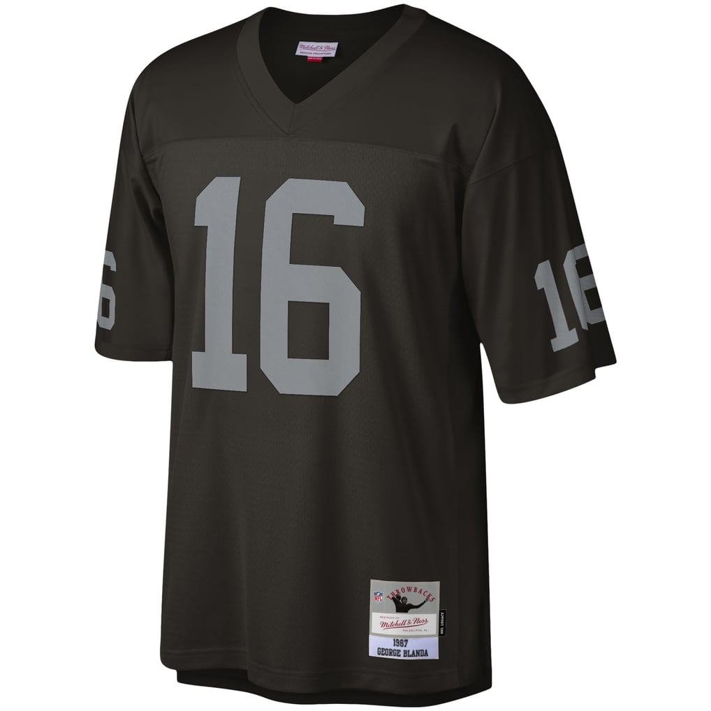 Men's Las Vegas Raiders George Blanda Mitchell & Ness Black Legacy Replica Jersey - Image 3