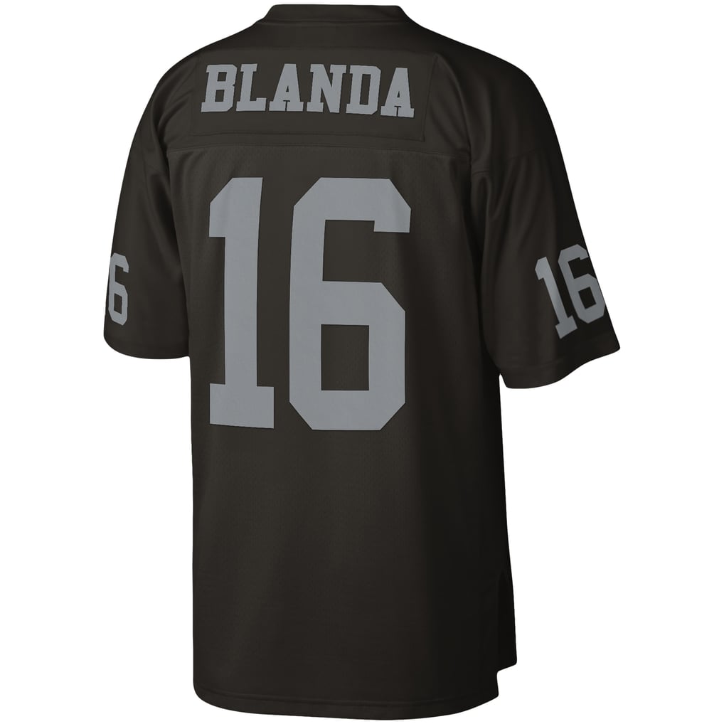 Men's Las Vegas Raiders George Blanda Mitchell & Ness Black Legacy Replica Jersey - Image 4
