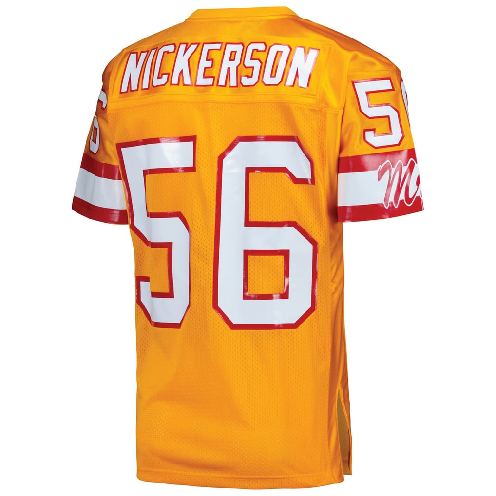 Men's Tampa Bay Buccaneers 1993 Hardy Nickerson Mitchell & Ness Orange Authentic Throwback Retired Player Jersey - Image 4
