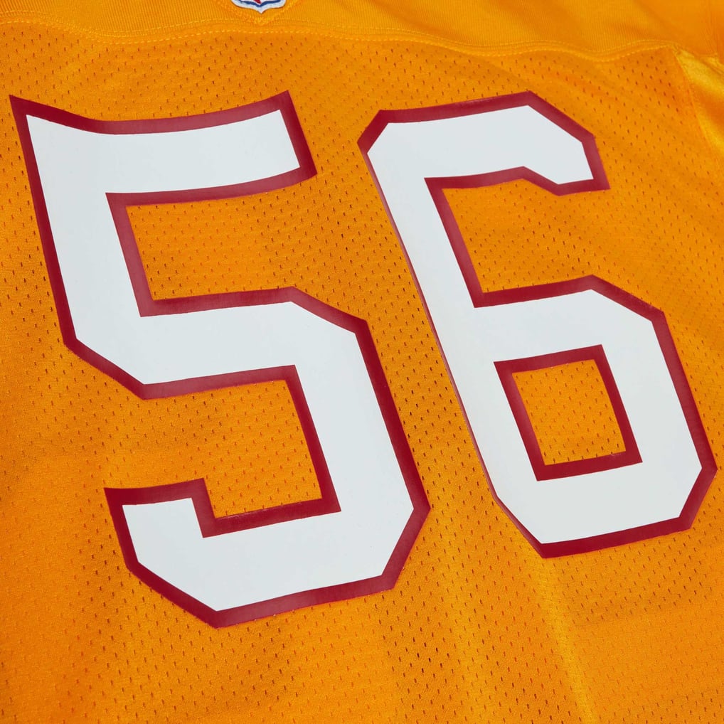 Men's Tampa Bay Buccaneers 1993 Hardy Nickerson Mitchell & Ness Orange Authentic Throwback Retired Player Jersey - Image 5