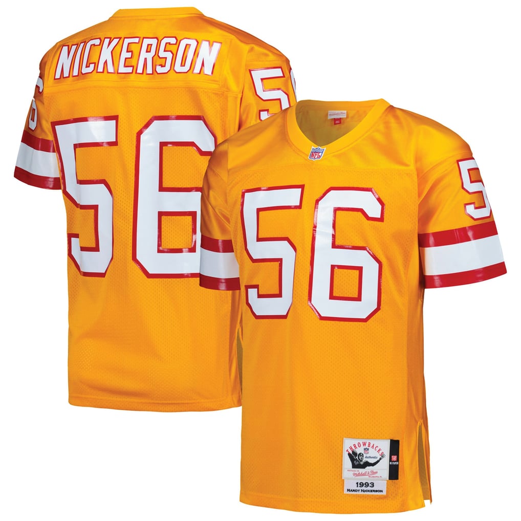 Men's Tampa Bay Buccaneers 1993 Hardy Nickerson Mitchell & Ness Orange Authentic Throwback Retired Player Jersey - Image 1