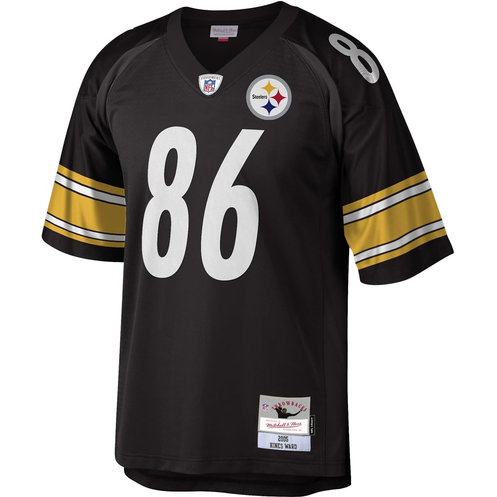 Men's Pittsburgh Steelers Hines Ward Mitchell & Ness Black Legacy Replica Jersey - Image 3