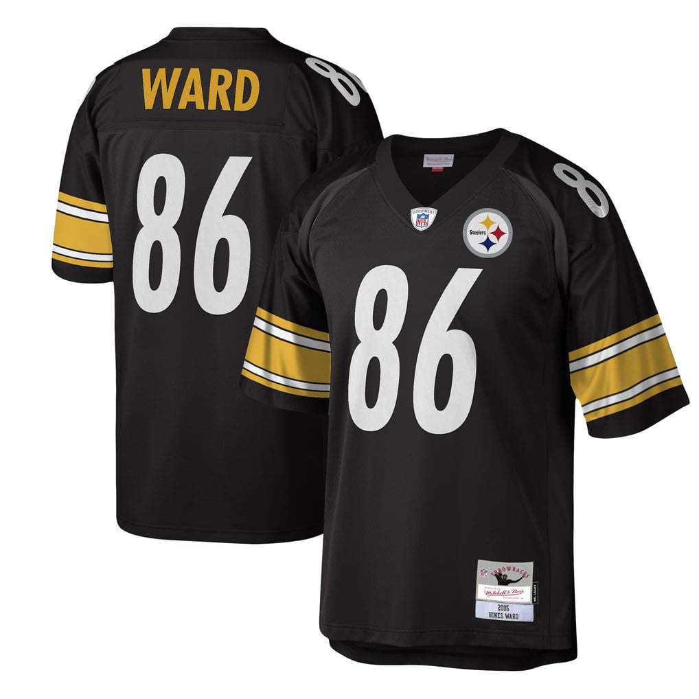 Men's Pittsburgh Steelers Hines Ward Mitchell & Ness Black Legacy Replica Jersey - Image 1