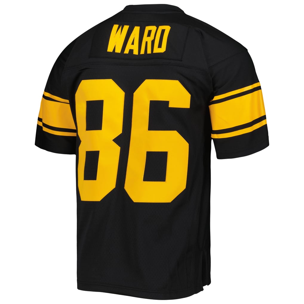 Men's Pittsburgh Steelers Hines Ward Mitchell & Ness Black Legacy Replica Jersey - Image 4