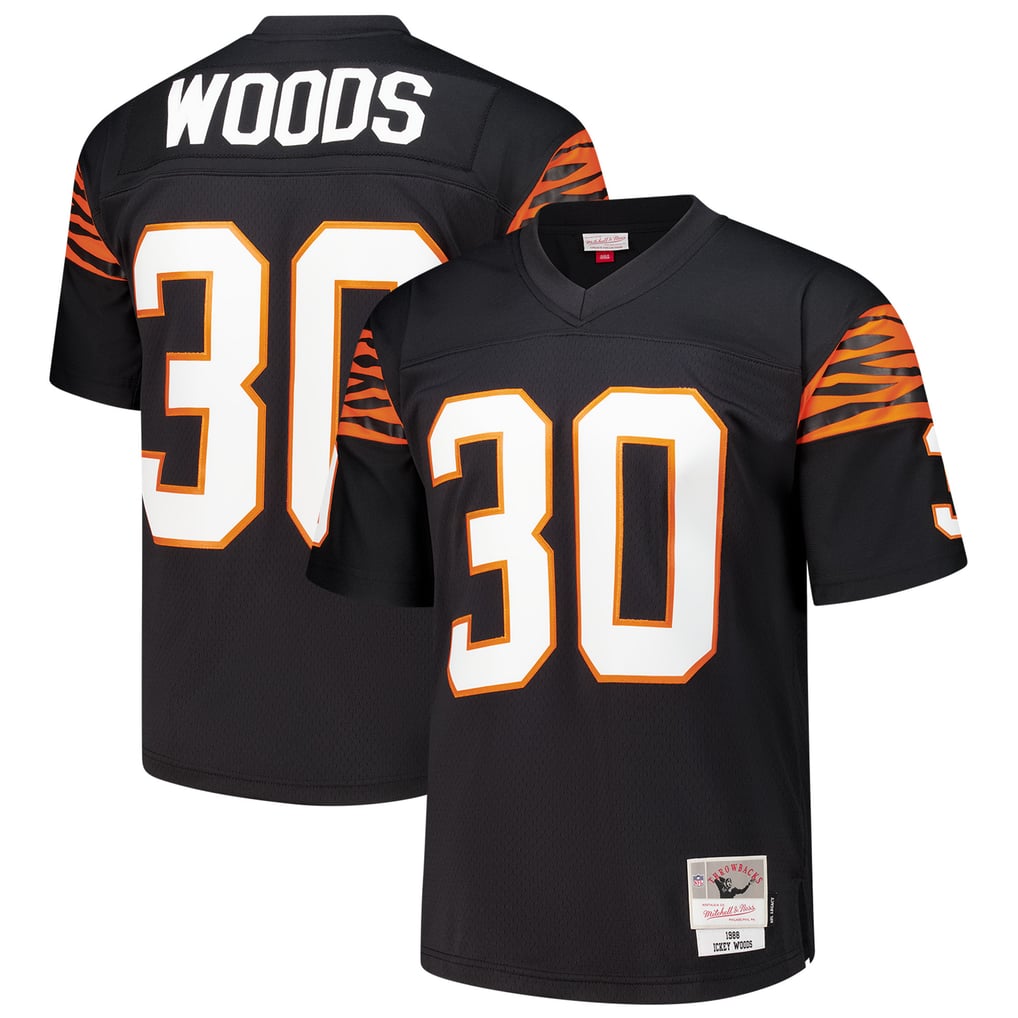 Men's Cincinnati Bengals Ickey Woods Mitchell & Ness Black 1988 Legacy Replica Jersey - Image 2