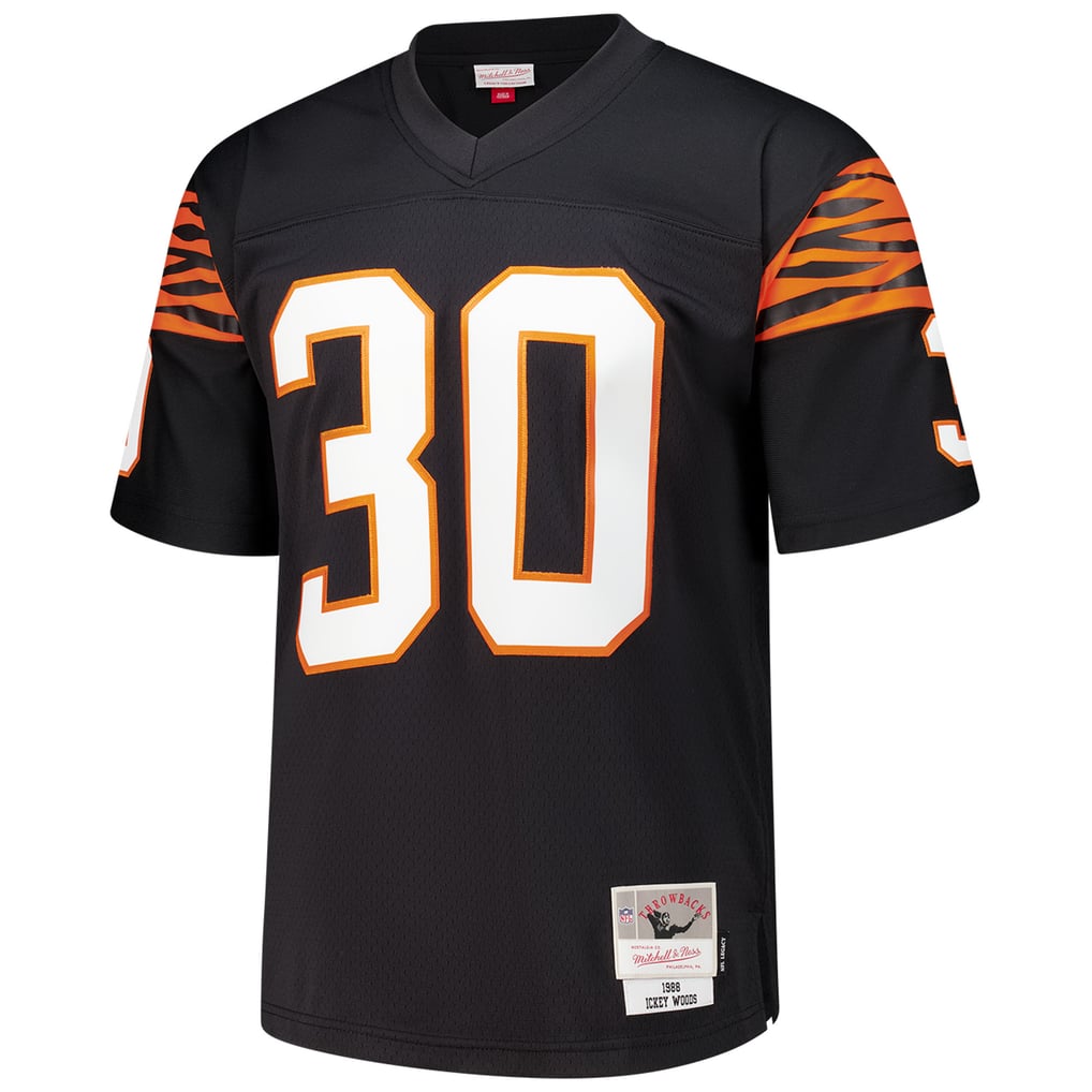 Men's Cincinnati Bengals Ickey Woods Mitchell & Ness Black 1988 Legacy Replica Jersey - Image 3
