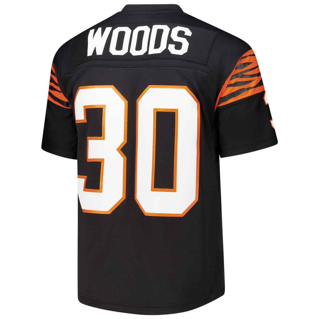 Men's Cincinnati Bengals Ickey Woods Mitchell & Ness Black 1988 Legacy Replica Jersey - Image 4