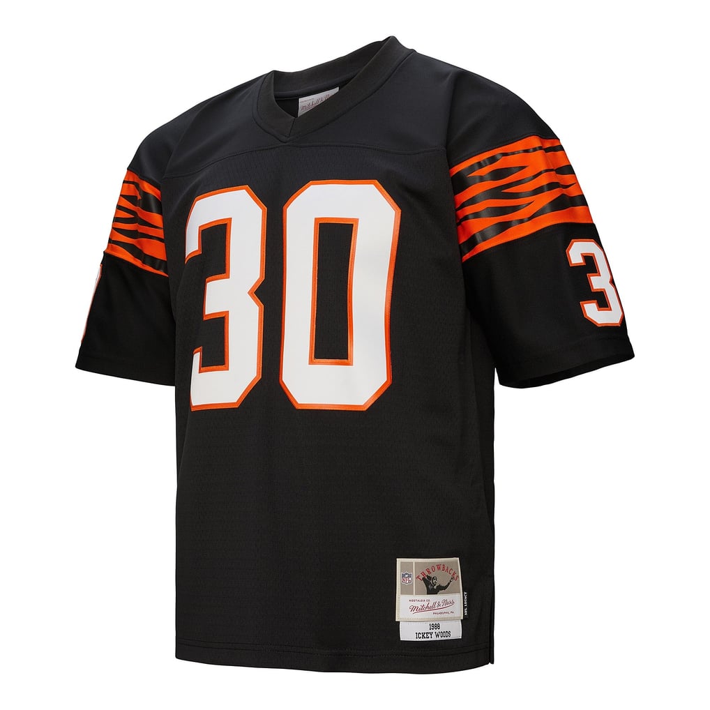 Men's Cincinnati Bengals Ickey Woods Mitchell & Ness Black 1988 Legacy Replica Jersey - Image 8