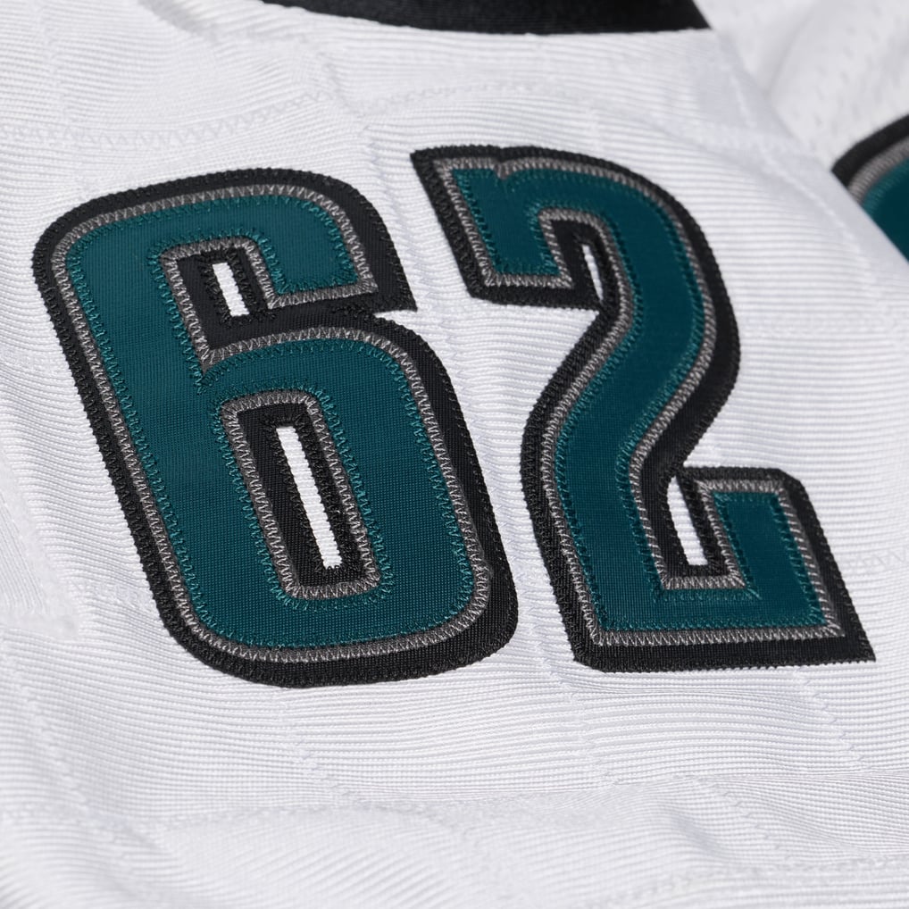 Men's Philadelphia Eagles Jason Kelce Mitchell & Ness White 2011 Authentic Throwback Jersey - Image 11