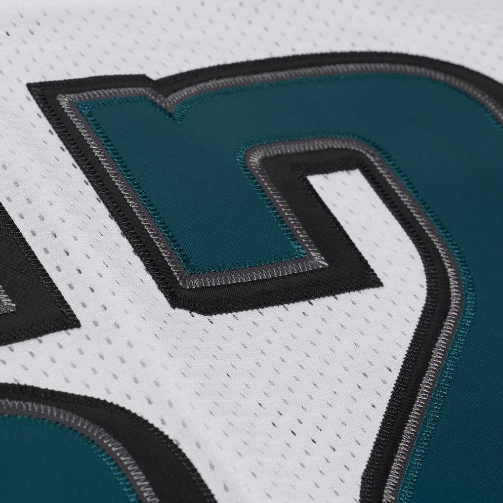 Men's Philadelphia Eagles Jason Kelce Mitchell & Ness White 2011 Authentic Throwback Jersey - Image 13