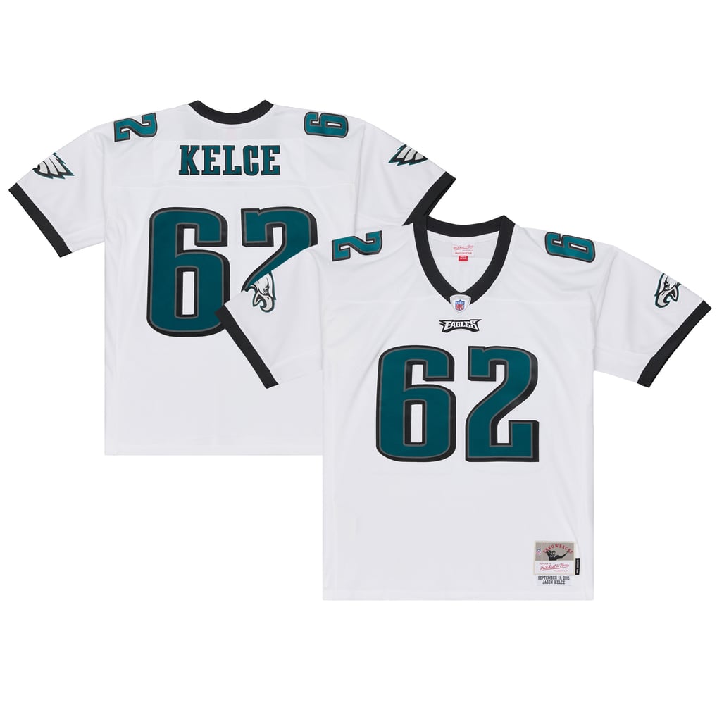 Men's Philadelphia Eagles Jason Kelce Mitchell & Ness White 2011 Legacy Replica Player Jersey - Image 2