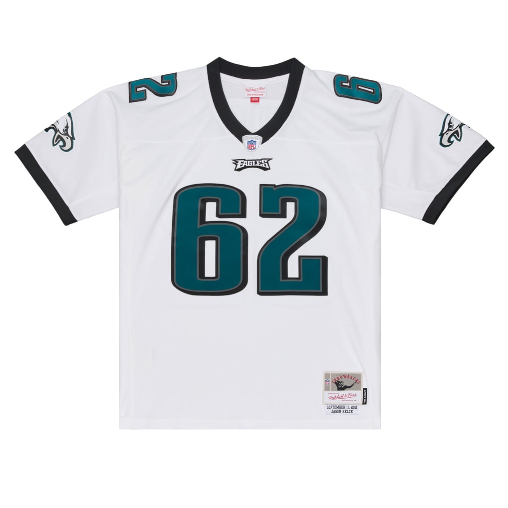 Men's Philadelphia Eagles Jason Kelce Mitchell & Ness White 2011 Legacy Replica Player Jersey - Image 3