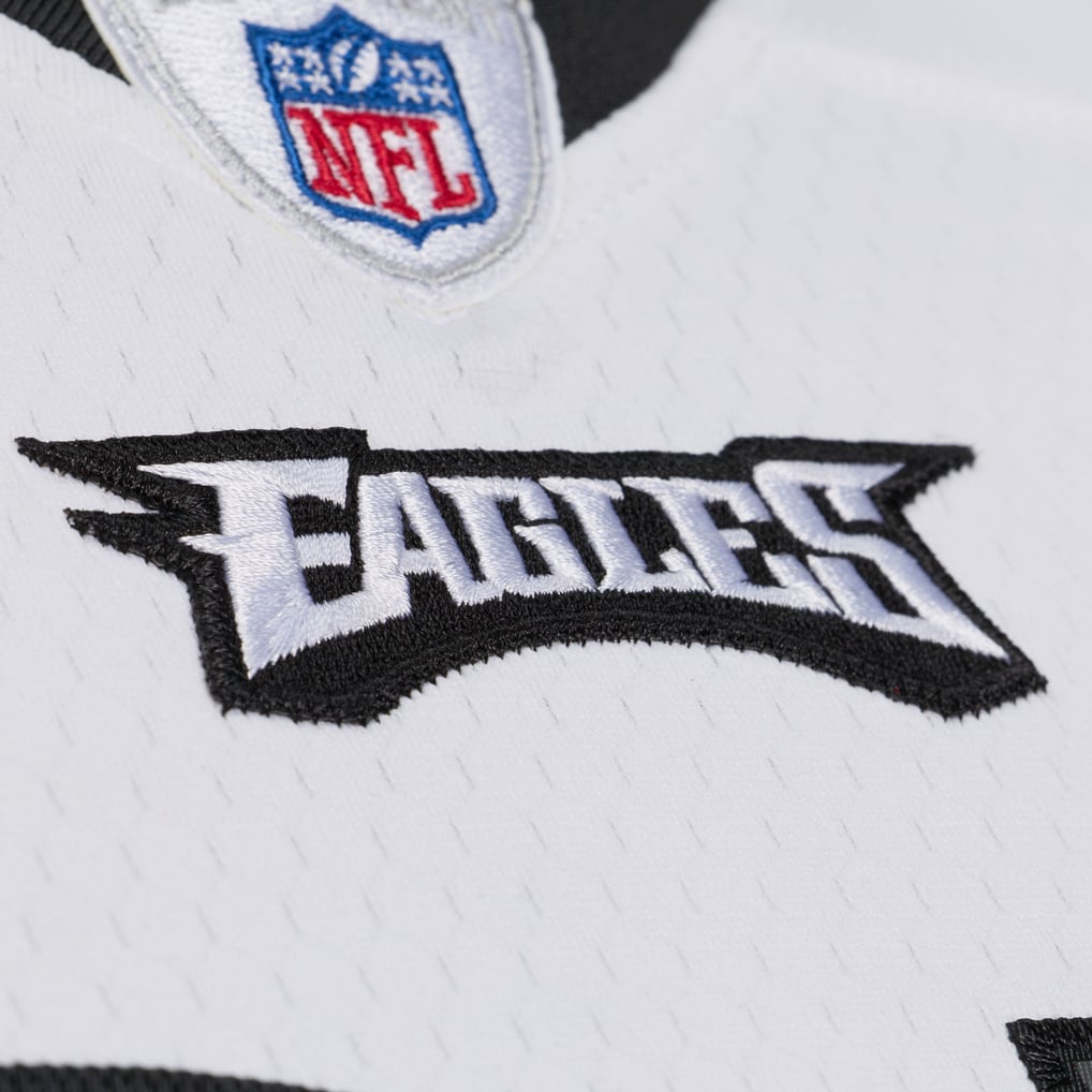 Men's Philadelphia Eagles Jason Kelce Mitchell & Ness White 2011 Legacy Replica Player Jersey - Image 7