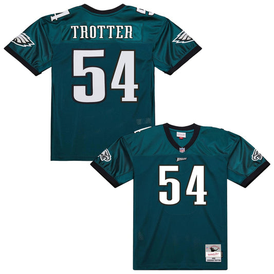 Men's Philadelphia Eagles Jeremiah Trotter Mitchell & Ness Green 2000 Legacy Throwback Replica Jersey - Image 1