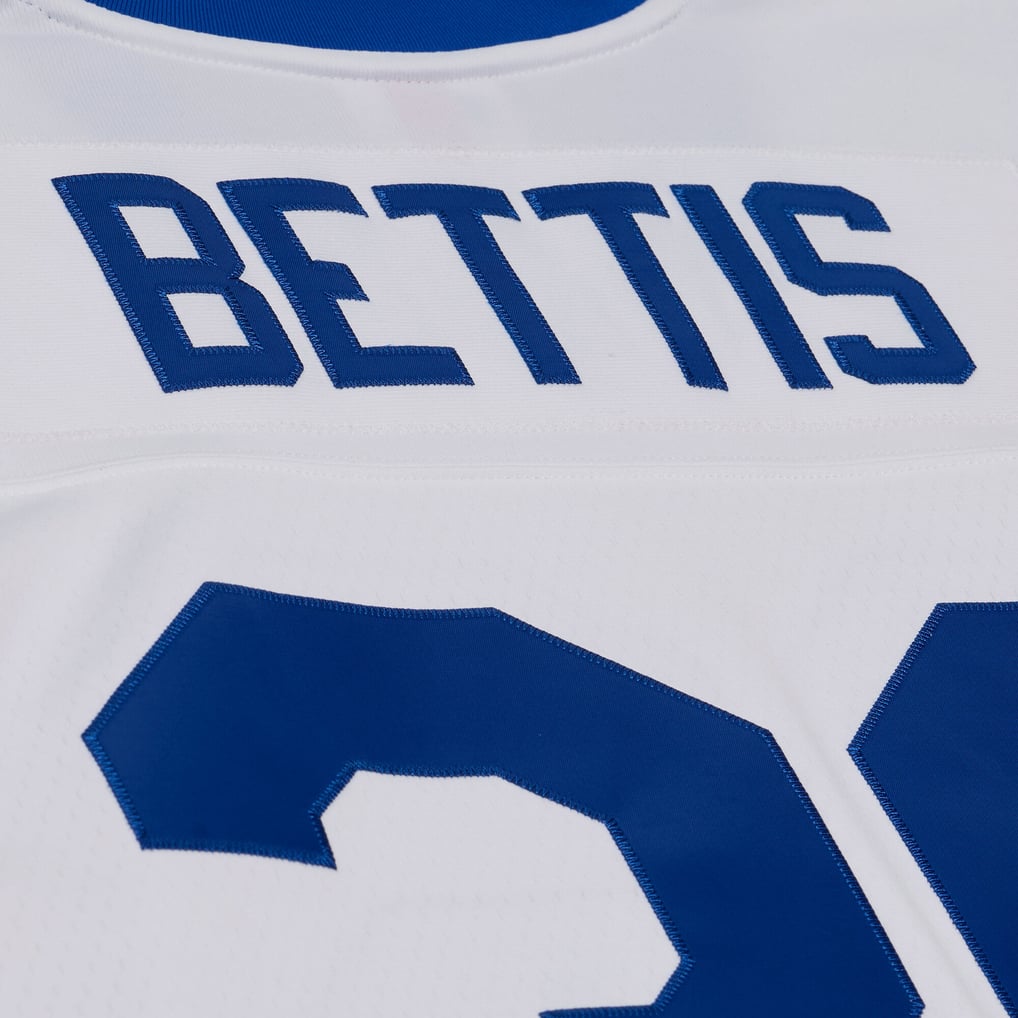 Men's Los Angeles Rams Jerome Bettis Mitchell & Ness White Retired Legacy Replica Player Jersey - Image 5
