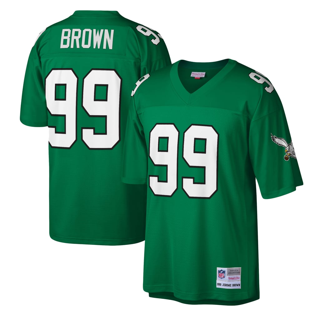 Men's Philadelphia Eagles Jerome Brown Mitchell & Ness Kelly Green Legacy Replica Jersey - Image 1