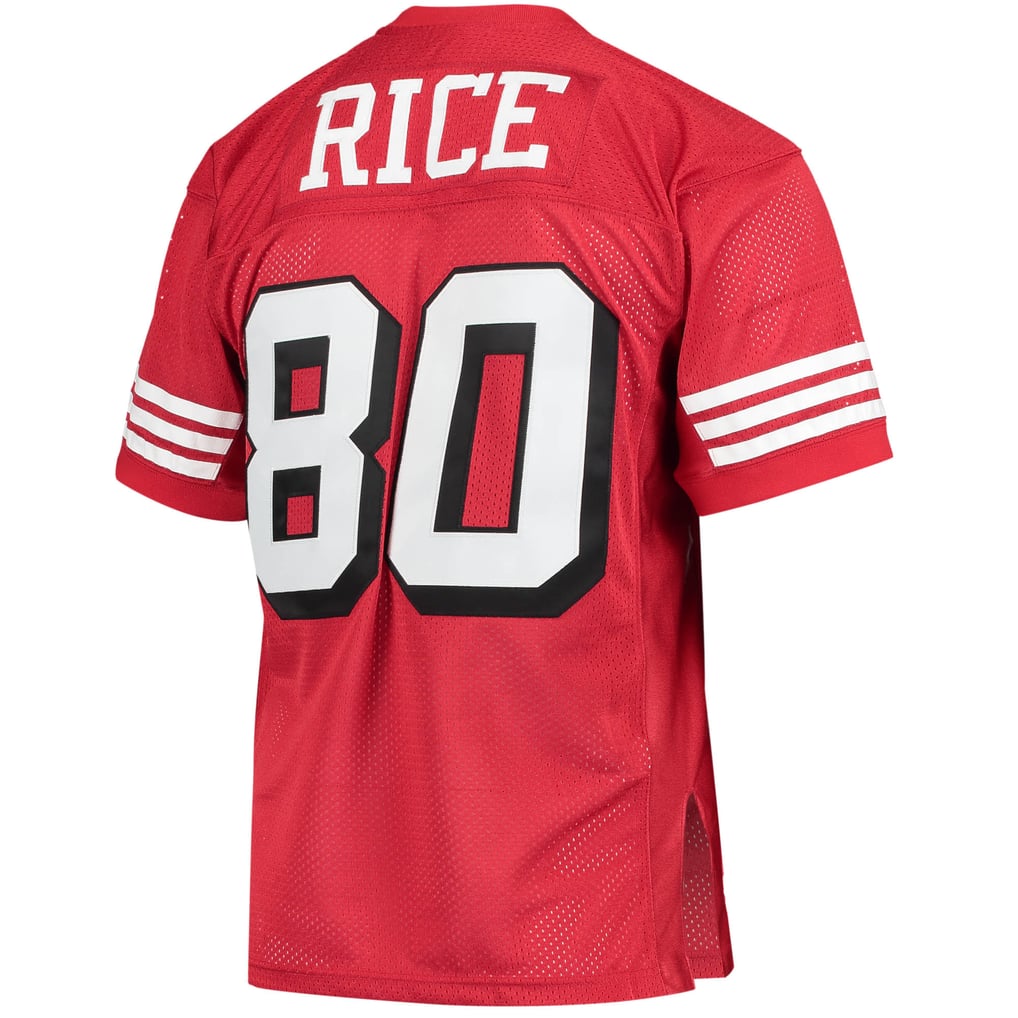 Men's San Francisco 49ers 1994 Jerry Rice Mitchell & Ness Scarlet Authentic Throwback Retired Player Jersey - Image 4