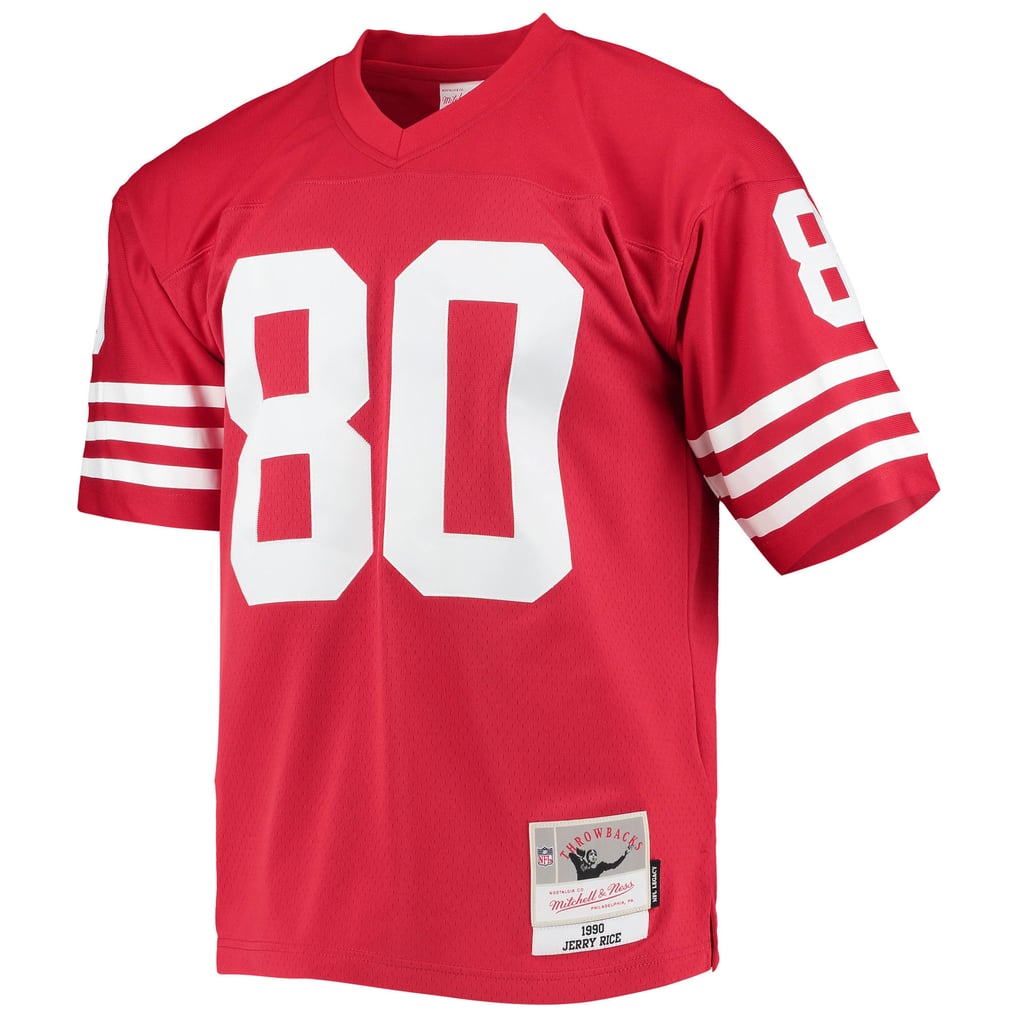 Men's San Francisco 49ers Jerry Rice Mitchell & Ness Scarlet Legacy Replica Jersey - Image 3