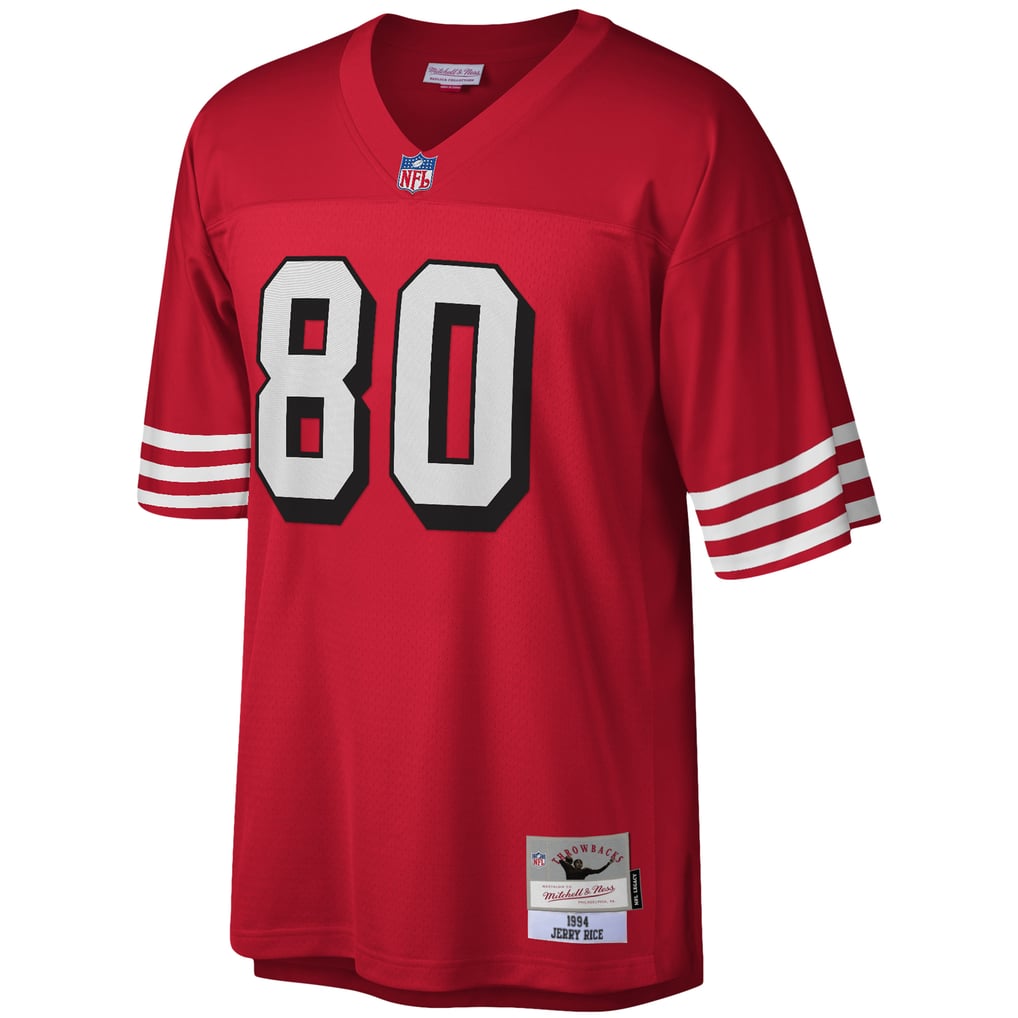 Men's San Francisco 49ers Jerry Rice Mitchell & Ness Scarlet Legacy Replica Jersey - Image 3