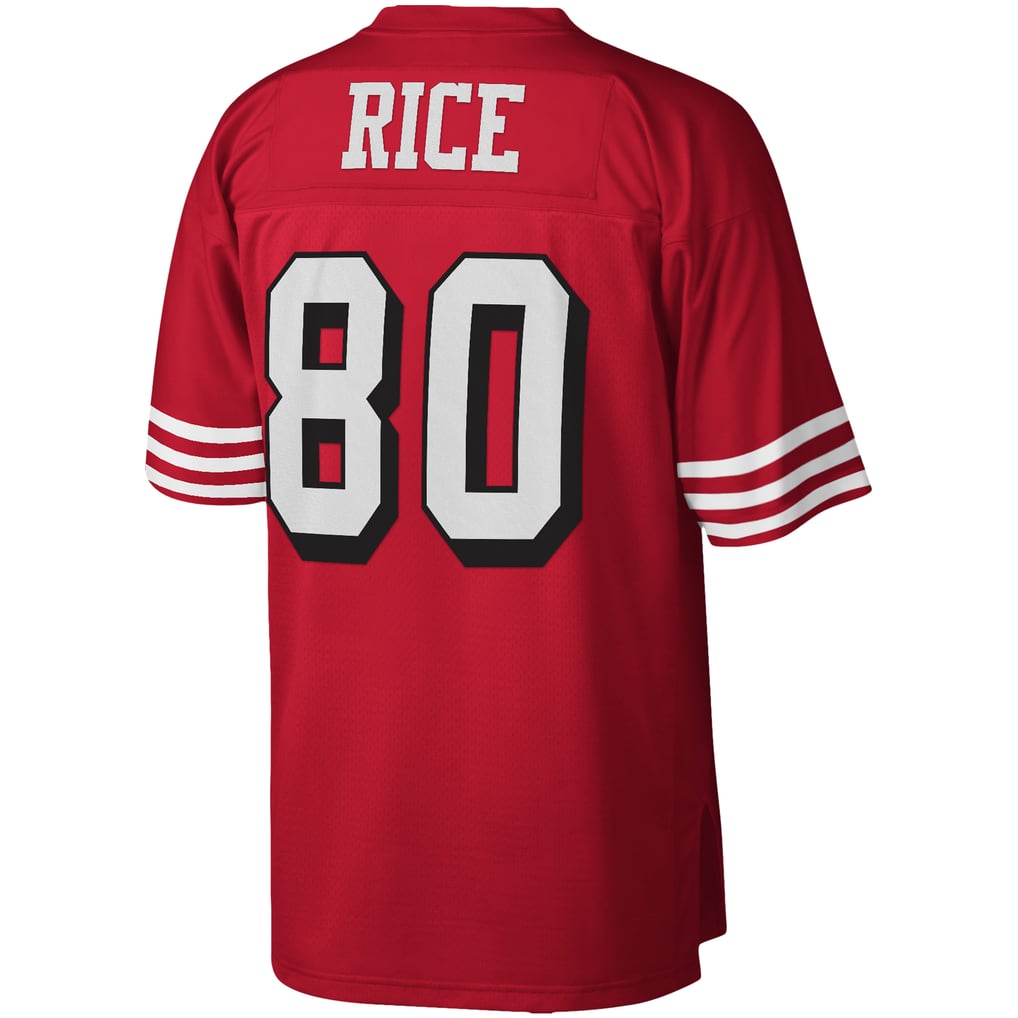 Men's San Francisco 49ers Jerry Rice Mitchell & Ness Scarlet Legacy Replica Jersey - Image 4