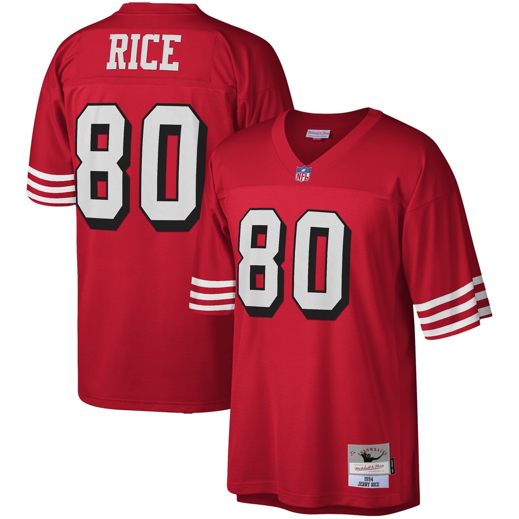 Men's San Francisco 49ers Jerry Rice Mitchell & Ness Scarlet Legacy Replica Jersey - Image 1