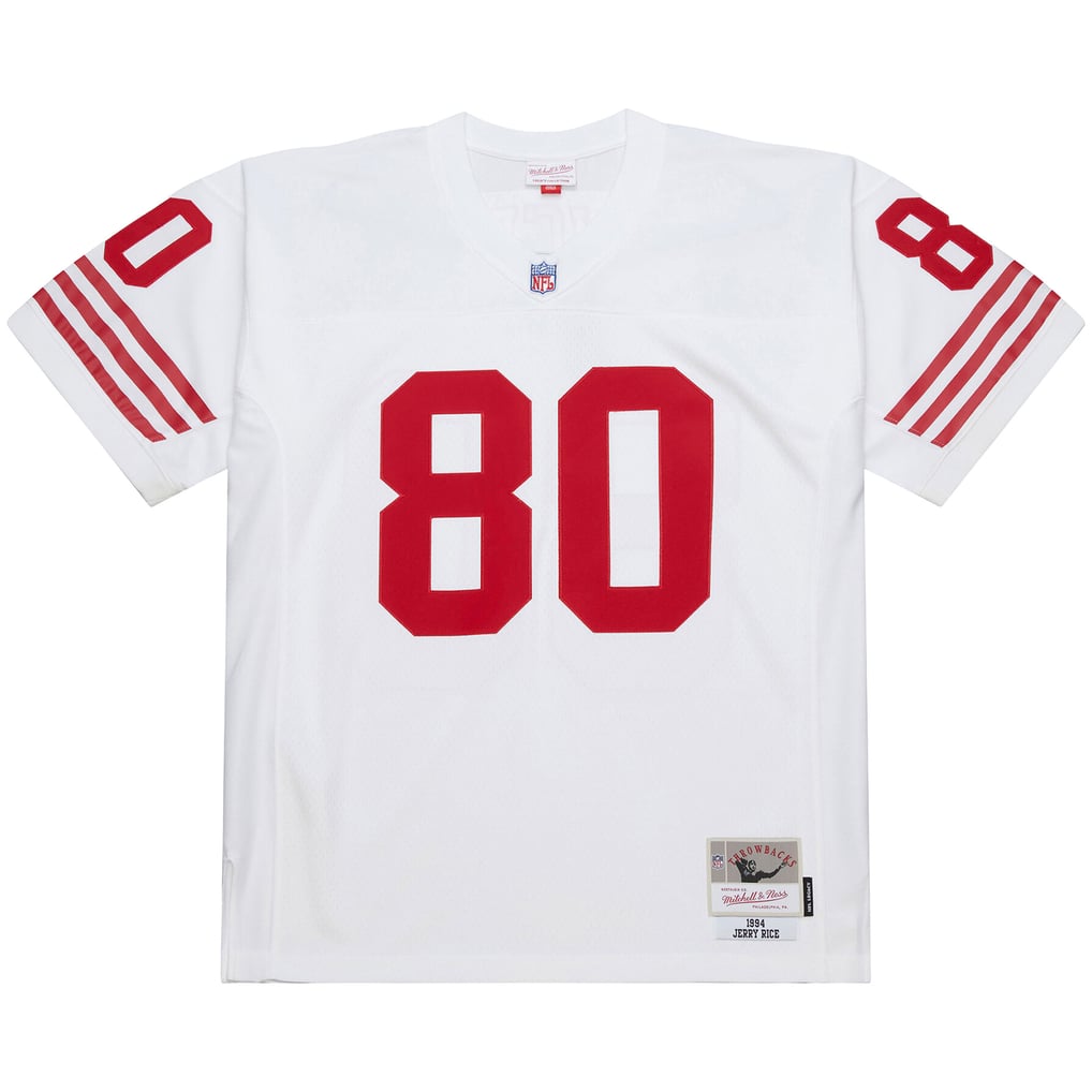 Men's San Francisco 49ers Jerry Rice Mitchell & Ness White 1994 Legacy Replica Jersey - Image 3
