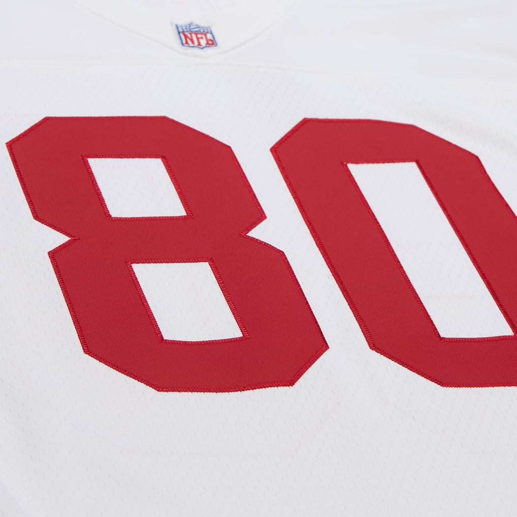Men's San Francisco 49ers Jerry Rice Mitchell & Ness White 1994 Legacy Replica Jersey - Image 5