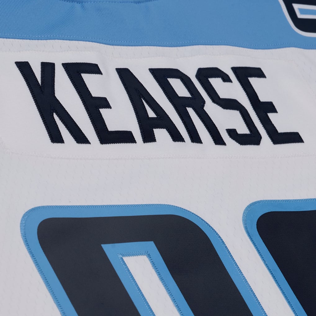 Men's Tennessee Titans Jevon Kearse Mitchell & Ness White Retired Legacy Replica Player Jersey - Image 8