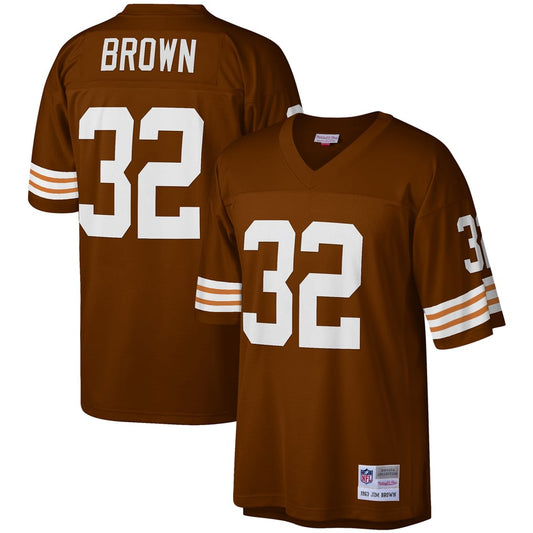 Men's Cleveland Browns Jim Brown Mitchell & Ness Brown Legacy Replica Jersey - Image 1